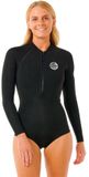 Rip Curl 2026 Dames G-Bomb 1.5mm Front Zip Long Sleeve Springsuit Wetsuit