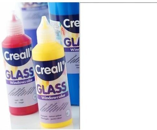 Creall Glass - glasstickerverf wit 1 Fles - 80 Mililiter 20565