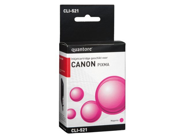 Quantore Inkcartridge Canon CLI-521 rood+chip