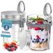Set de 2 bocaux en verre pour overnight oats