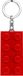 LEGO Porte-clés LED, bloc LEGO 2x4 rouge