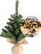 Everlands Mini kerstboom 35 cm - met kerstverlichting warm wit 300cm -40 leds