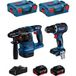 Bosch Kit Bk221 (gbh 18v-22 Gsr 18v-90 C 2 X 5,0 Ah Gal18v-40 2 X L-boxx 136)