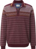 Babista heren Sweatshirt - 52/54 - donkerrood - Katoen - Plus Size