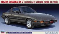 Hasegawa Modelbouwpakket Auto - 21152 Mazda Savanna RX-7 (SA22C) Late Version Turbo GT 1983 Plastic - 1:24 - Modelbouw