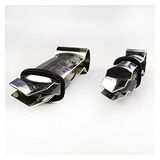 PME CV303 2 stuks markeringsklemmen, gesloten, V-vormig, glad, roestvrij staal, zilverkleurig, 8,5 x 2 x 1,5 cm CV303