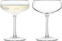 L.S.A. Wine Champagnecoupe - 220 ml - Set van 2 - Transparant