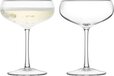 L.S.A. Wine Champagnecoupe - 220 ml - Set van 2 - Transparant