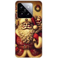 Xiaomi Bedrukt siliconen hoesje compatibel met Xiaomi 14 pere noel vintage
