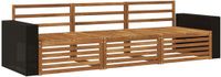 vidaXL - Bank loungeset - 3 zitplaatsen - Naturel - Massief Acacia Hout