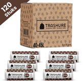 Trashure Vuilniszakken - Code L - 40/45L - 6 rollen x 20 stuks - met trekbandsluiting