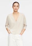 comma Strickjacke lichtbeige