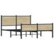 Maison Exclusive - Cadre de lit en métal sans matelas Chêne Sonoma 140x200 cm