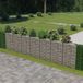 vidaXL Mur en gabions, acier galvanisé, 450 x 30 x 100 cm