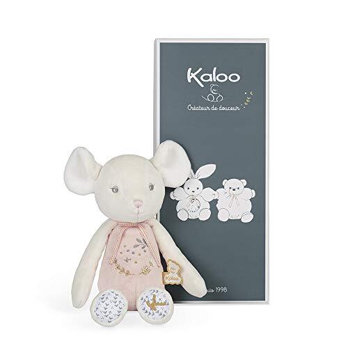 Kaloo K969964 Perle Mouse Puppet Zacht speelgoed-25cm, Roze/Wit