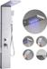 VEVOR Panneau de douche avec système de douche cascade, LED, colonne de douche en acier inoxydable brossé, 1345 mm, 5 fonctions, avec douchette et bec de baignoire