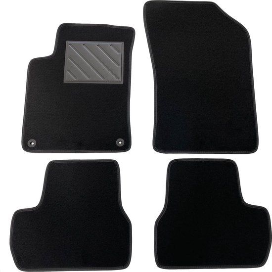 Vloermatten Citroen C3 II 2009-2017 - Op Maat - Antislip - Rubber - Ankerknopen