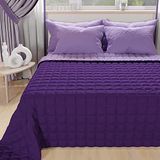PETTI Artigiani Italiani Zomersprei, zachte bedovertrek, microvezel, 100% Made in Italy, paars/fuchsia, tweepersoonsbed (220 x 260 cm)