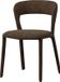 WOOOD noble eetkamerstoel - polyester - bruin melange - 76x51x56