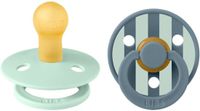 BIBS Studio Colour Fopspenen - 2 Stuks - Size 1 - Block Nordic Mint/ Petrol