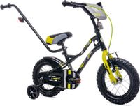 Sun Baby Tiger Bike Vélo enfant pour garçons 12 pouce Noir-Jaune