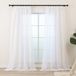 Rideaux Blanc pour salon - aspect moderne - set de 2 - 145 cm - aspect lin