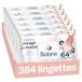 BIOLANE - Babydoekjes voor gezicht en handen - Set van 6 verpakkingen - 384 doekjes (6x64) - Reinigt en beschermt - Toilet - Gevoelige huid - 97% natuurlijke ingrediënten