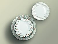 H&H Tafelservies Ala 18-delig, ginko, porselein