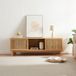 en.casa meuble TV Ypäjä 150x42x50 cm bambou naturel
