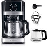 Barista Koffiemachine met Touchdisplay | Filterkoffiezetapparaat 900W met Glazen Kan – 1,5 liter Koffiekan | Filtermachine voor Gemalen Koffie – tot 12 Koppen Koffie