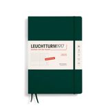 LEUCHTTURM1917 370584 Weekplanner 2025, Composition B5, hardcover, 12-maanden-kalender, 80 g, gelinieerd, bosgroen