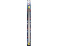 Prym Breinaalden met knop aluminium Grijs Metaal/Kunststof 40 cm
