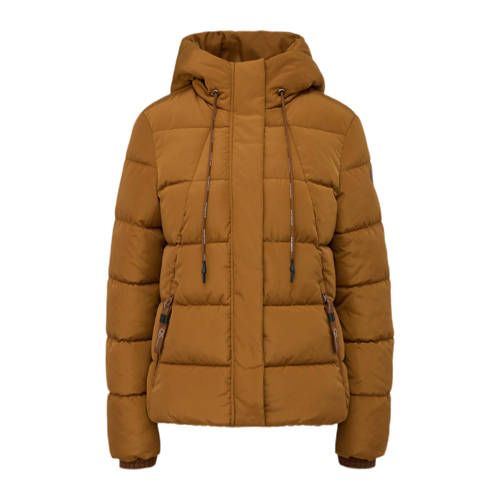 Q/S by s.Oliver Gewatteerde Jas Camel