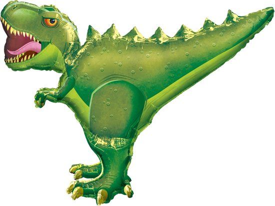 Amscan T-Rex Folieballon - 76 cm - Groen - Verjaardag