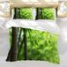 Draps de couette une personne avec des feuilles de bambou 3D
