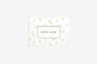 Dailylike Gele wenskaart "Good Luck", 9,7 x 7 cm.