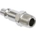 Embout raccord air comprimé USA France MIL 2150B fileté mâle 1/4 gaz