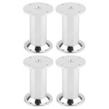 cyclingcolors 4 pieds pour meubles Ø32 mm hauteur 80 mm aluminium chromé brillant