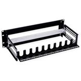 VALUE 19" Draagframe voor DIN-rails, 3HE, zwart