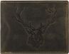 Greenburry - Vintage Animal wallet - royal stag - men - olive