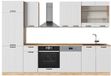 Vicco Fame-Line Unité de cuisine complète – 300 cm, Chêne WB Blanc Campagne