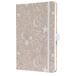 Sigel agenda 2025 - Jolie Beauty - A5 - hardcover - 7 dagen / 2 pagina's - cosmic fantasy beige