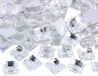 Decoratieve edelstenen van acryl, vierkant, 16 x 16 mm, ca. 500 stuks.