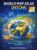 WORLD Kenneth Radnor Press WORLD MAP ATLAS 2026 Paperback