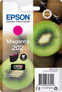 Epson Kiwi Singlepack Magenta 202 Claria Premium Ink single pack / magenta