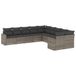 VidaXL 3219500 Tuinmeubelset Donkergrijs