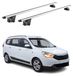 OMAC Porte-bagages pour Dacia Lodgy, années modèles 2012-2022, aluminium, gris, avec certification ABE