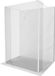 Mexen Kioto paroi de douche autoportant 140 x 200 cm, transparent, blanc