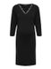 ONLY OLMLOUISE LACE 3/4 V-NECK ABK DRESS JRS Robes courtes Noir L