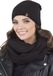 Vivisence Vrouwen Winter Muts En Sjaalkraag - Zwart